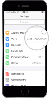 Wi-Fi Calling IOS Make & Receive Calls Wi-Fi Calling  ​Step 1 Image U Mobile
